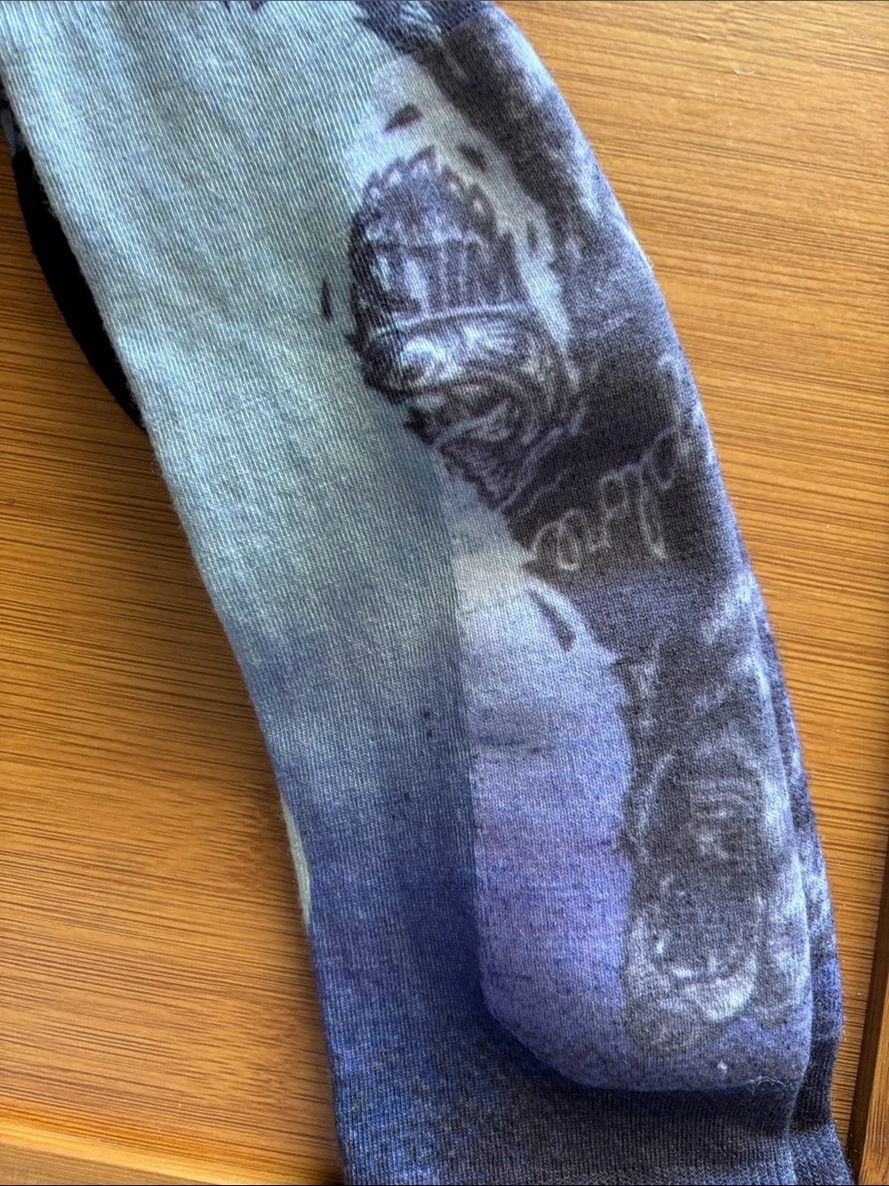 Smartwool Unisex Over Calf  Socks - Blue Gradient Bear Pattern
